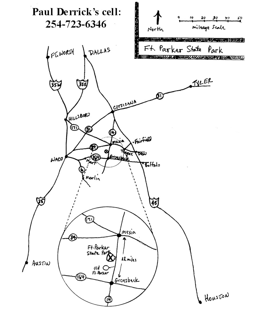 Map to Ft. Parker State Park