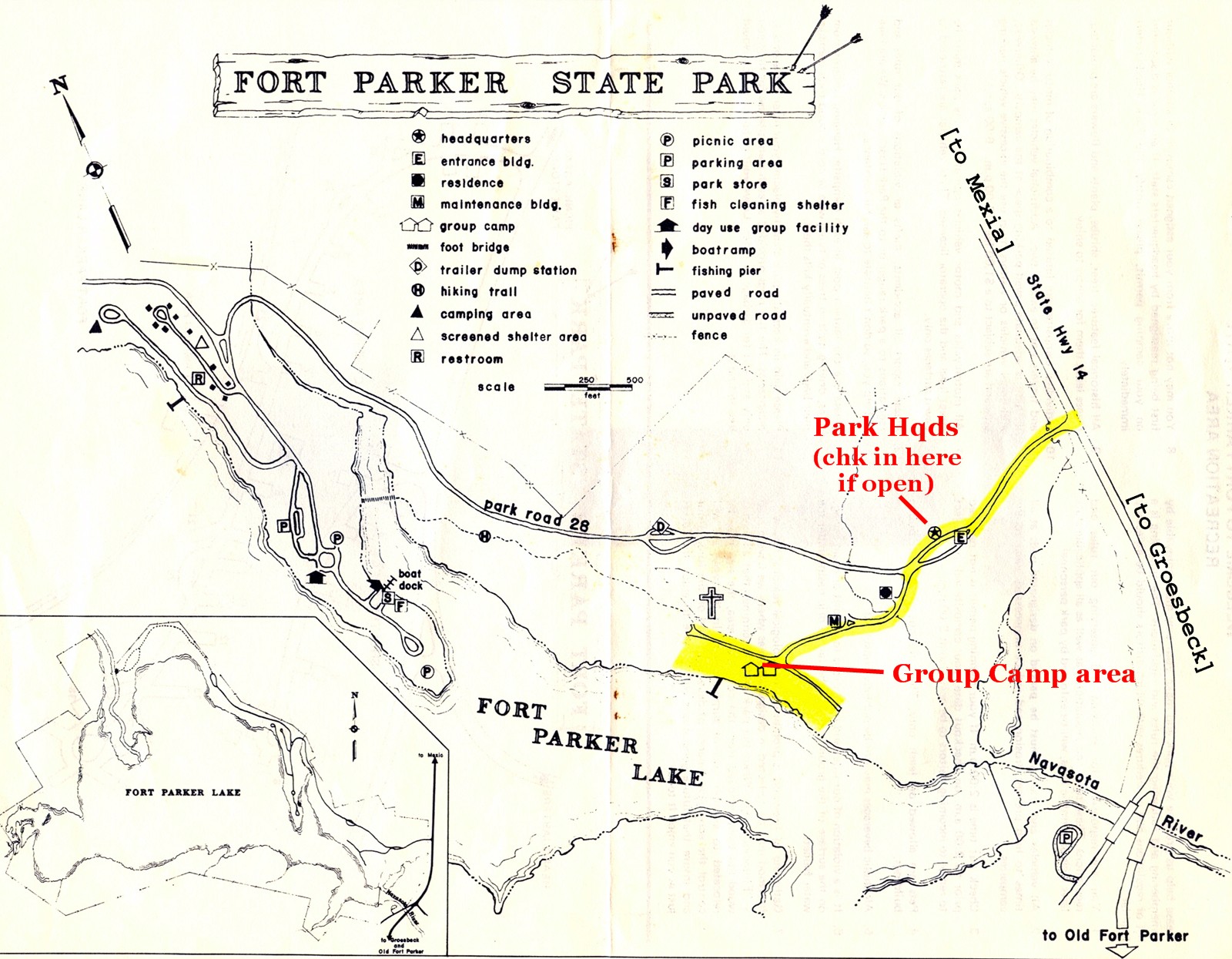 Map of Ft. Parker State Park